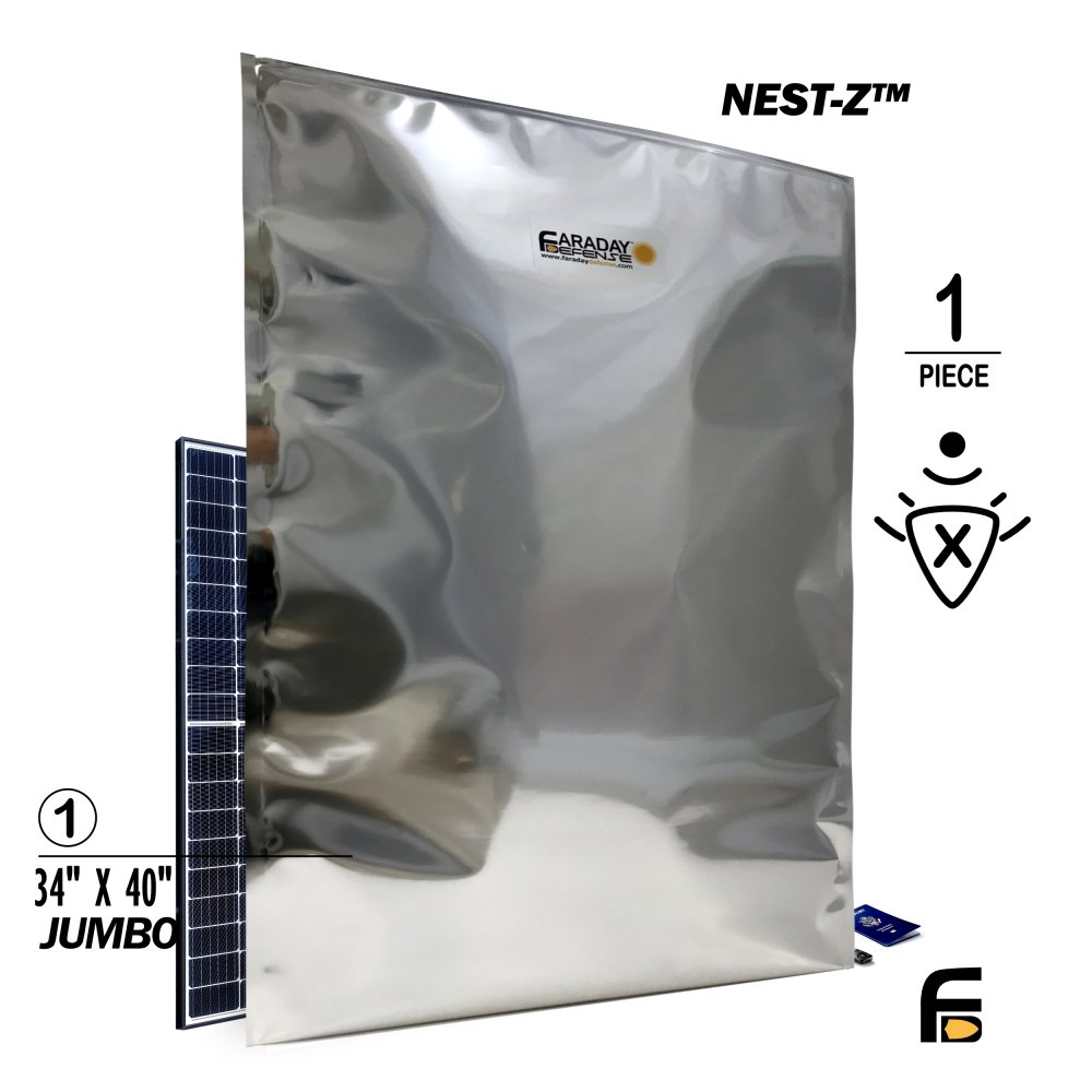 Faraday Defense 1pc XXX-Large NEST-Z 7.0 mil Heat Seal Faraday Bag (34″ x 40″)