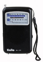 Load image into Gallery viewer, Kaito KA210 Pocket AM/FM NOAA Weather Radio, Black
